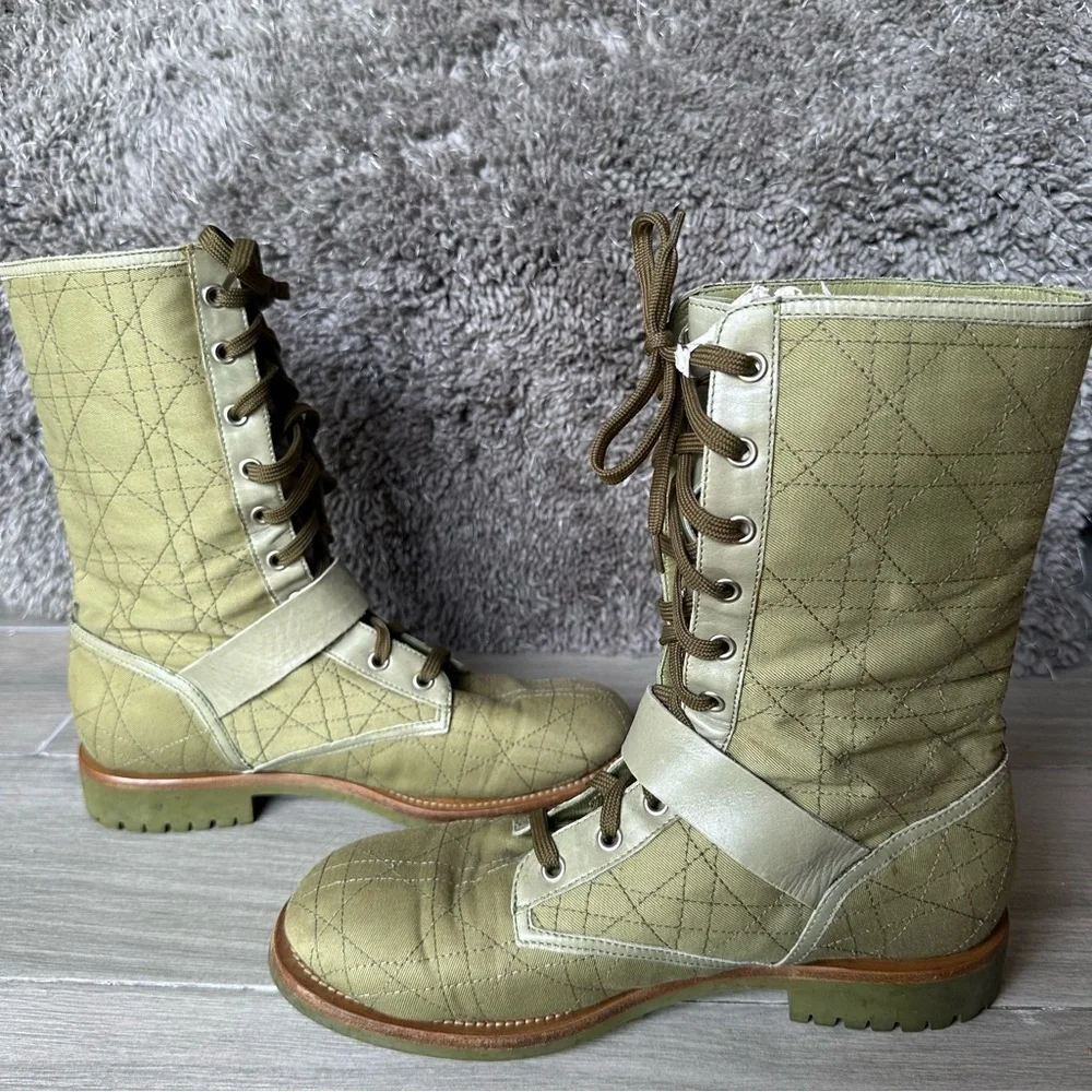 Christian Dior Rasta Cannage Combat boots - Picture 6 of 9